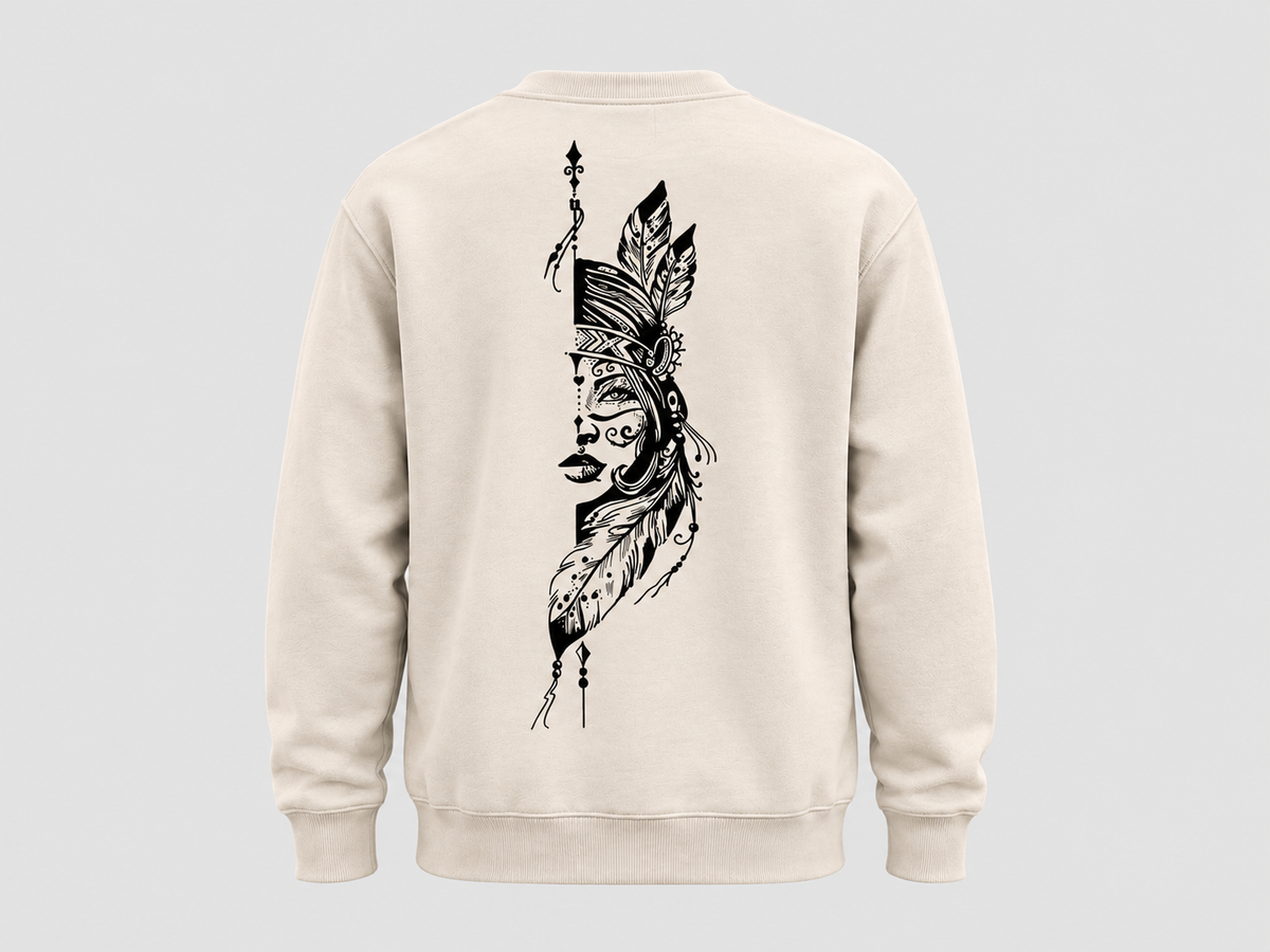 Boho Feather Girl Sweatshirt