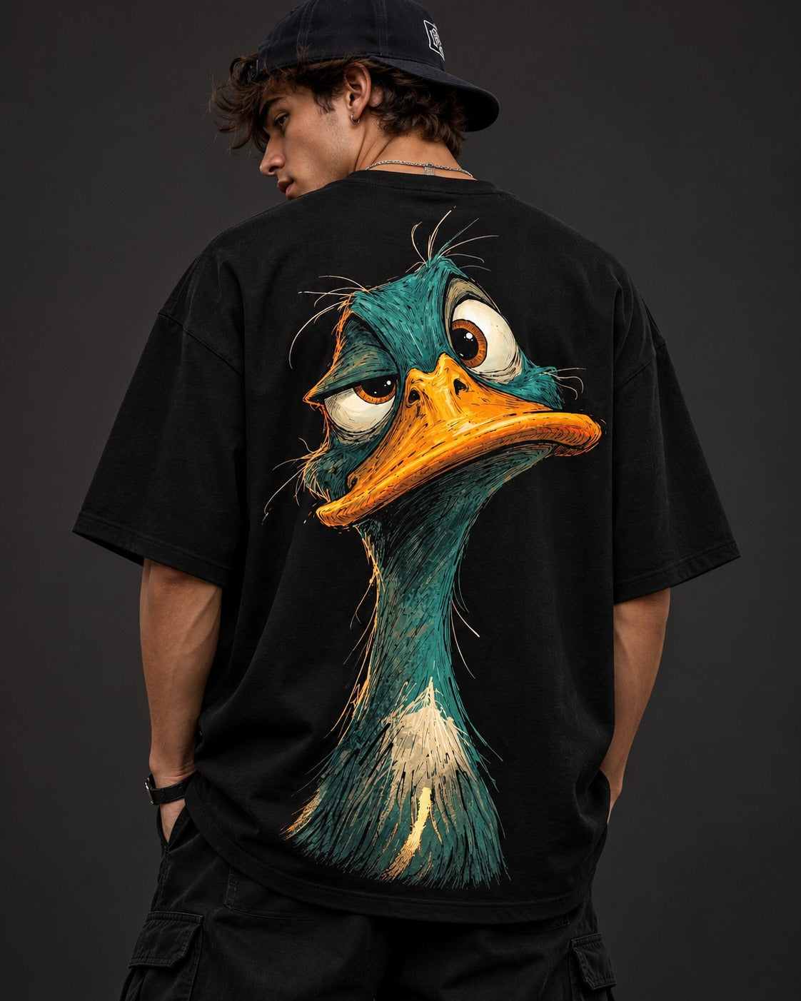 Grumpy Bird Oversized Tee