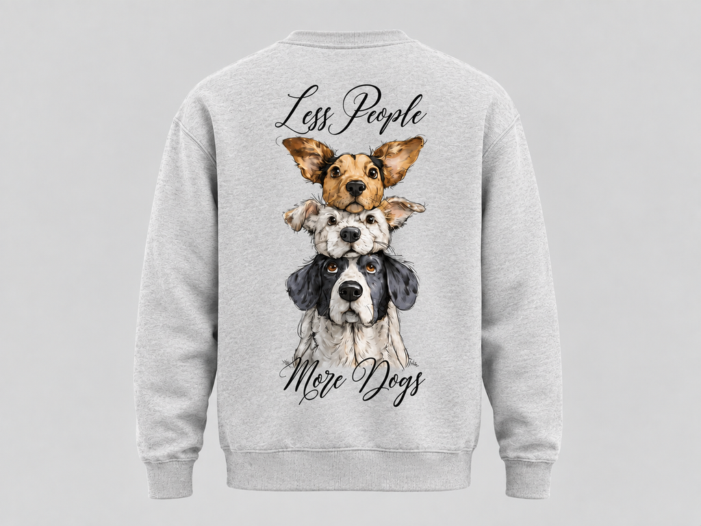 Less People More Dogs Sweatshirt