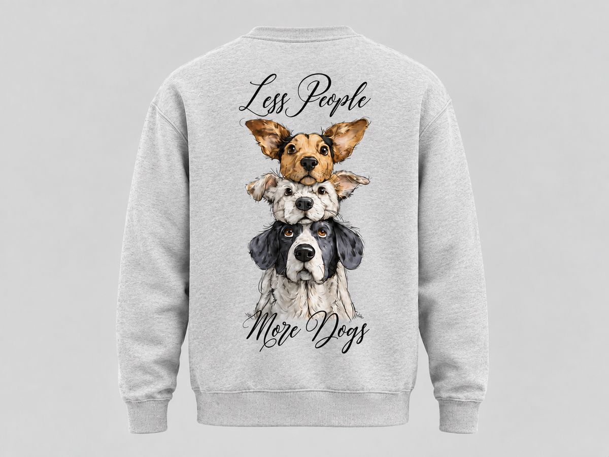 Less People More Dogs Sweatshirt