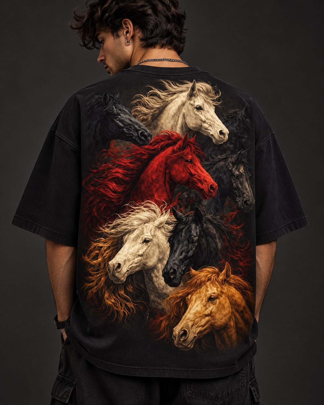 Wild Horses Oversized Tee